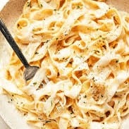Chicken or Shrimp Alfredo*.