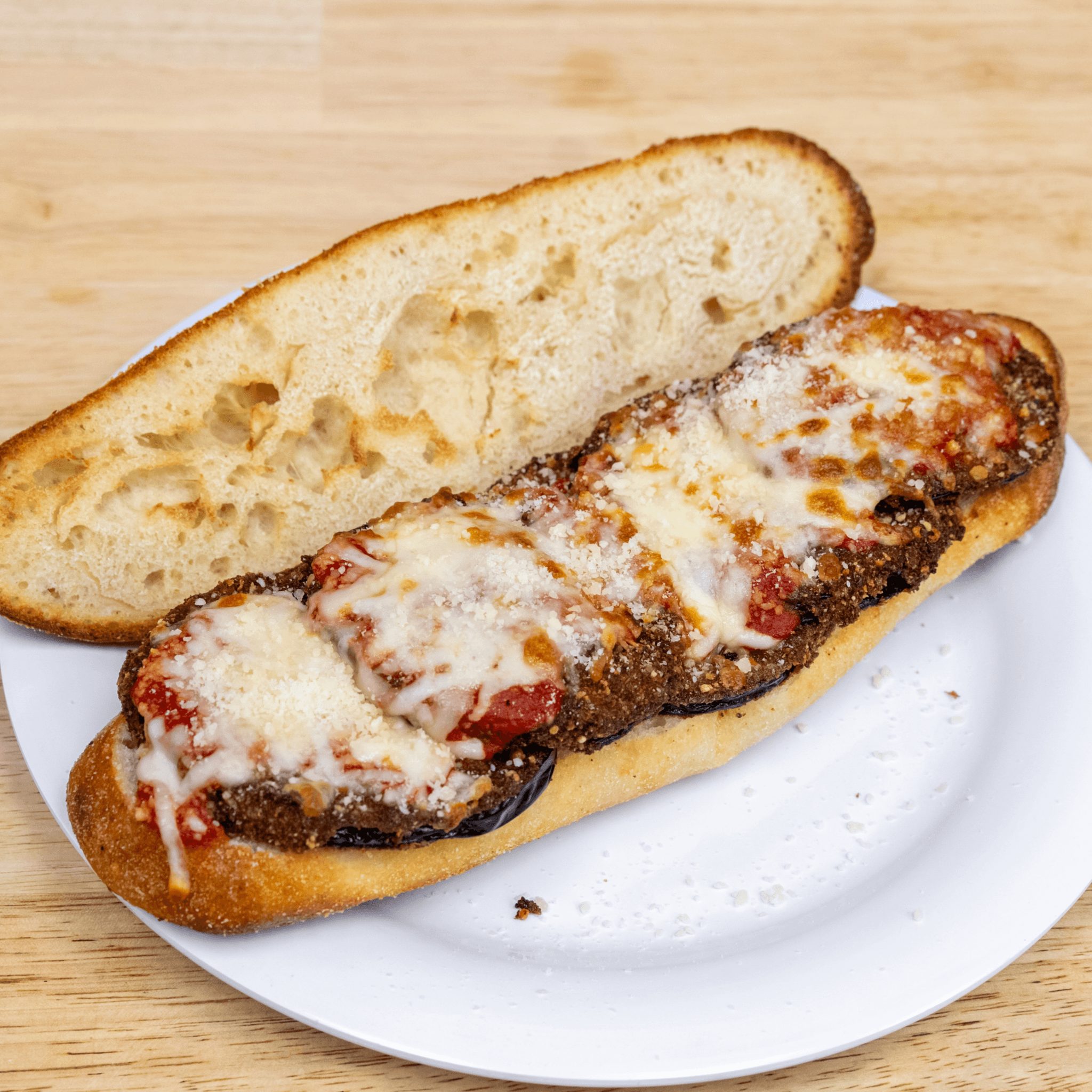 Eggplant Parmesan Sub.
